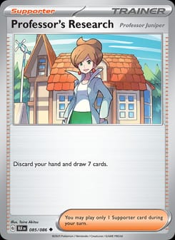 Professor's Research 085/086 Uncommon – Black Bolt Pokémon card