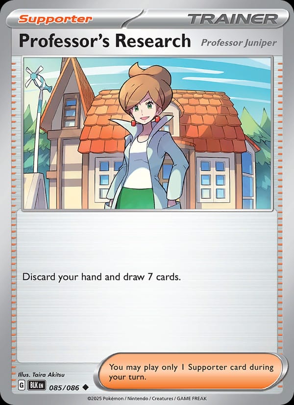 Professor's Research 085/086 Black Bolt Pokémon card