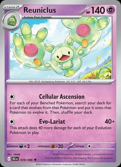 Reuniclus 039/086 Uncommon – Black Bolt Pokémon card