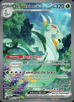 Serperior ex 164/086 Special Illustration Rare – Black Bolt Pokémon card