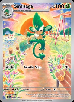 Simisage 090/086 Illustration Rare – Black Bolt Pokémon card