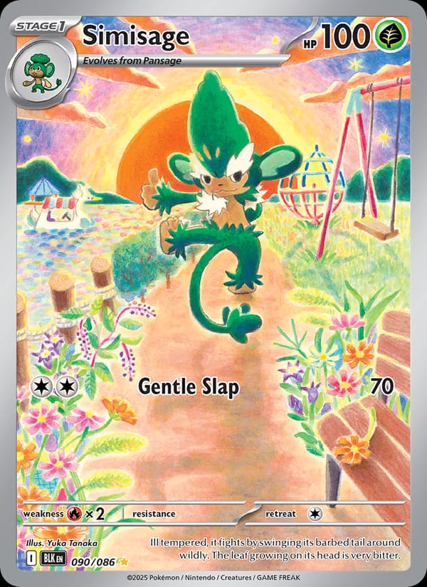 Simisage 090/086 Black Bolt Pokémon card