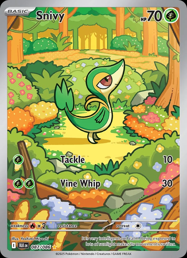 Snivy 087/086 Black Bolt Pokémon card