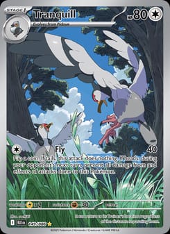 Tranquill 149/086 Illustration Rare – Black Bolt Pokémon card