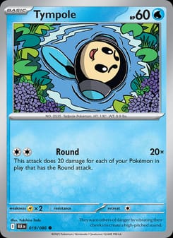 Tympole 019/086 Common – Black Bolt Pokémon card