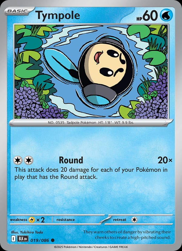 Tympole 019/086 Black Bolt Pokémon card