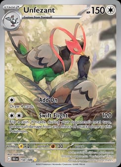 Unfezant 150/086 Illustration Rare – Black Bolt Pokémon card