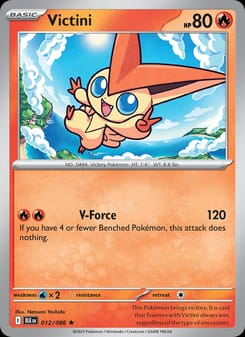 Victini 012/086 Rare – Black Bolt Pokémon card