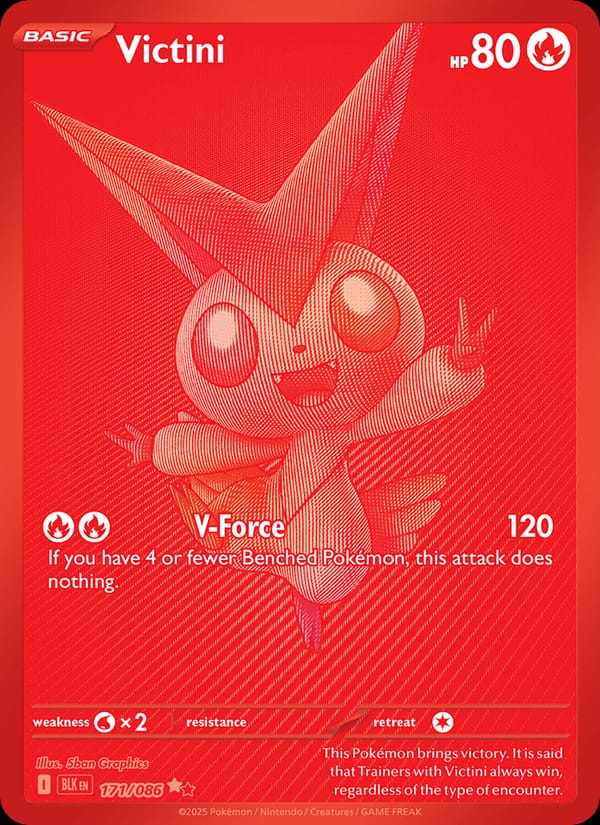 Victini 171/086 Black Bolt Pokémon card