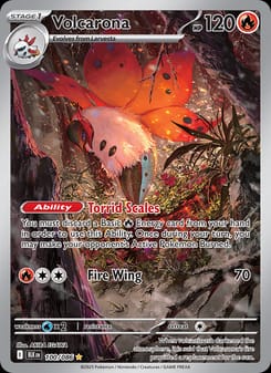 Volcarona 100/086 Illustration Rare – Black Bolt Pokémon card