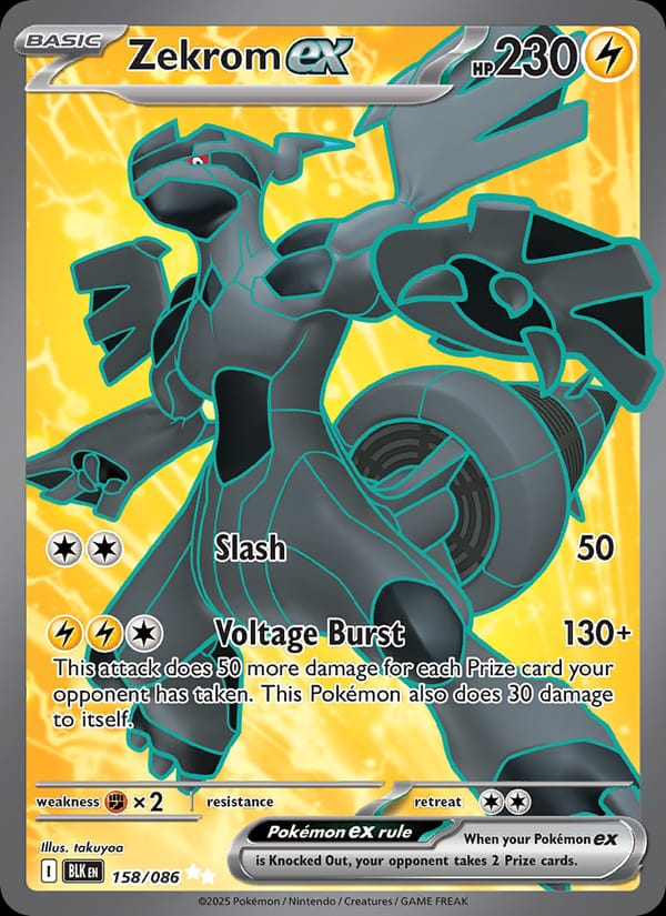 Zekrom ex 158/086 Black Bolt Pokémon card