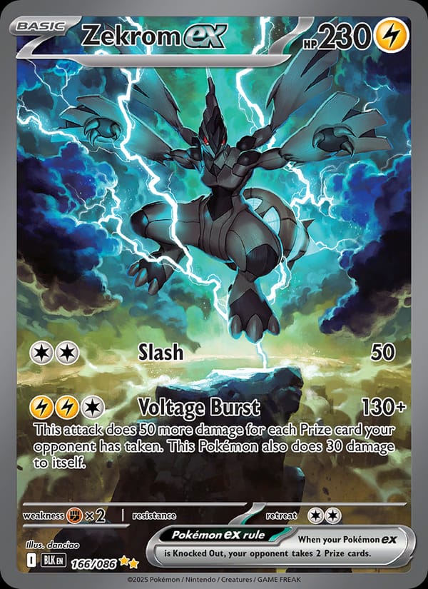 Zekrom ex 166/086 Black Bolt Pokémon card
