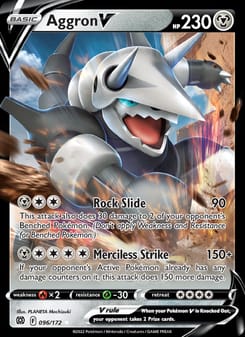 Aggron V 096/172 Ultra Rare – Brilliant Stars Pokémon card