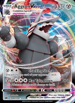 Aggron VMAX 097/172 Ultra Rare – Brilliant Stars Pokémon card