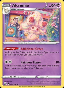Alcremie 071/172 Rare – Brilliant Stars Pokémon card