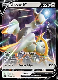 Arceus V 122/172 Ultra Rare – Brilliant Stars Pokémon card
