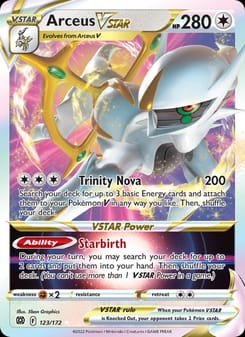 Arceus VSTAR 123/172 Ultra Rare – Brilliant Stars Pokémon card