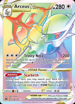 Arceus VSTAR 176/172 Secret Rare – Brilliant Stars Pokémon card