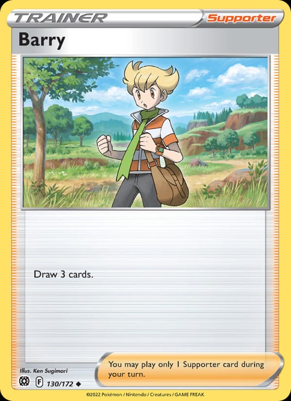 Barry 130/172 Brilliant Stars Pokémon card
