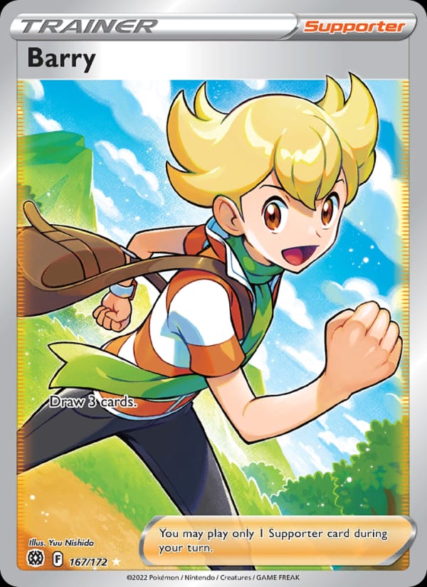 Barry 167/172 Brilliant Stars Pokémon card
