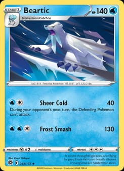 Beartic 043/172 Uncommon – Brilliant Stars Pokémon card