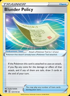 Blunder Policy 131/172 Uncommon – Brilliant Stars Pokémon card