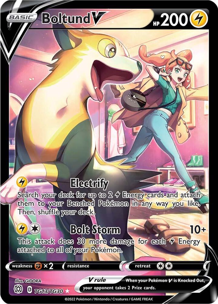 Boltund V TG13/TG30 Brilliant Stars Pokémon card