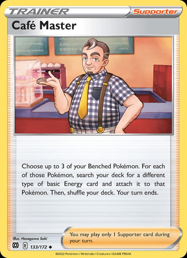 Café Master 133/172 Brilliant Stars Pokémon card