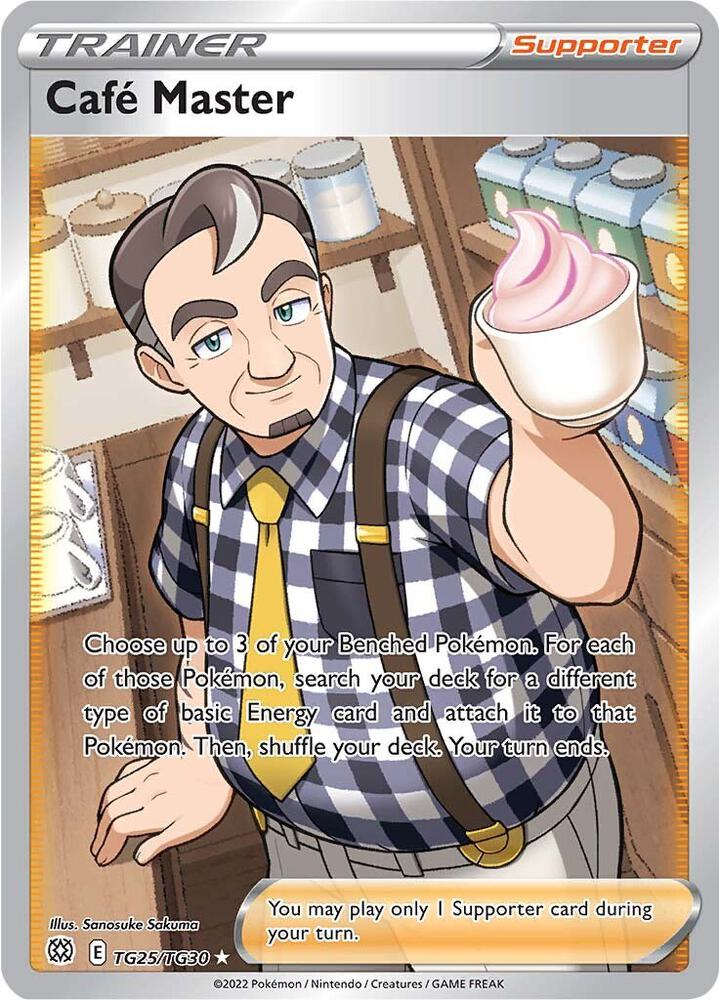 Café Master TG25/TG30 Brilliant Stars Pokémon card