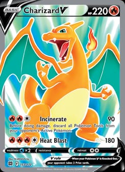Charizard V 153/172 Ultra Rare – Brilliant Stars Pokémon card
