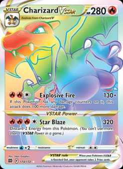 Charizard VSTAR 174/172 Secret Rare – Brilliant Stars Pokémon card