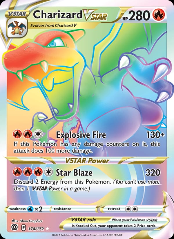 Charizard VSTAR 174/172 Brilliant Stars Pokémon card