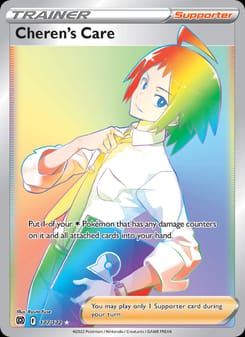 Cheren's Care 177/172 Secret Rare – Brilliant Stars Pokémon card