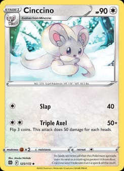 Cinccino 125/172 Uncommon – Brilliant Stars Pokémon card