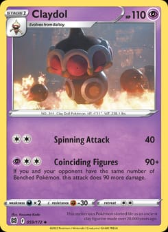 Claydol 059/172 Uncommon – Brilliant Stars Pokémon card