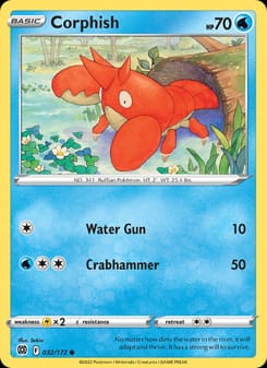 Corphish 032/172 Common – Brilliant Stars Pokémon card