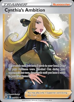 Cynthia's Ambition 169/172 Ultra Rare – Brilliant Stars Pokémon card