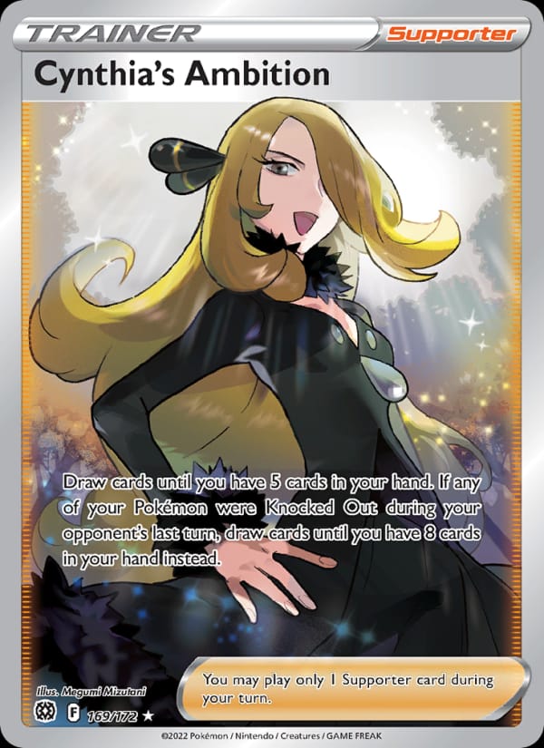 Cynthia's Ambition 169/172 Brilliant Stars Pokémon card