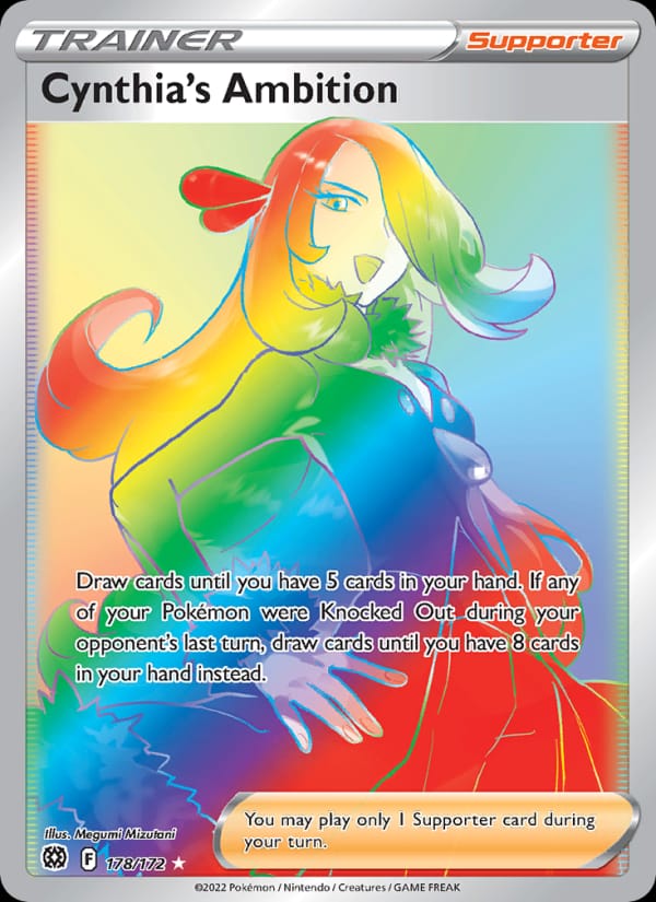 Cynthia's Ambition 178/172 Brilliant Stars Pokémon card