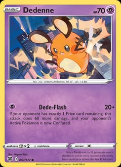 Dedenne 067/172 Common – Brilliant Stars Pokémon card