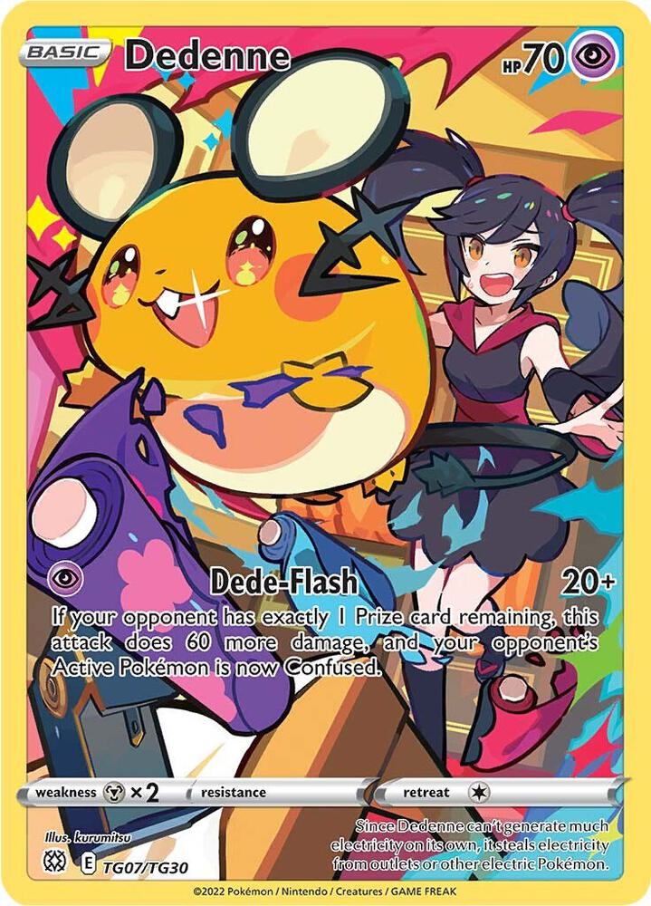 Dedenne TG07/TG30 Brilliant Stars Pokémon card