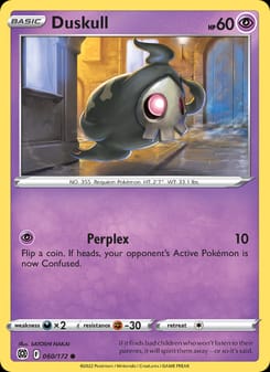 Duskull 060/172 Common – Brilliant Stars Pokémon card