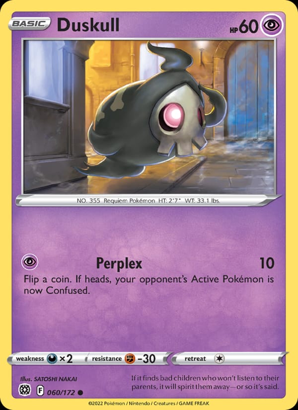 Duskull 060/172 Brilliant Stars Pokémon card