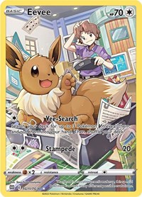Eevee TG11/TG30 Ultra Rare – Brilliant Stars Pokémon card