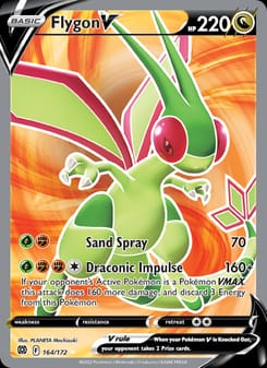 Flygon V 164/172 Ultra Rare – Brilliant Stars Pokémon card