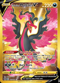 Galarian Moltres V 183/172 Secret Rare – Brilliant Stars Pokémon card