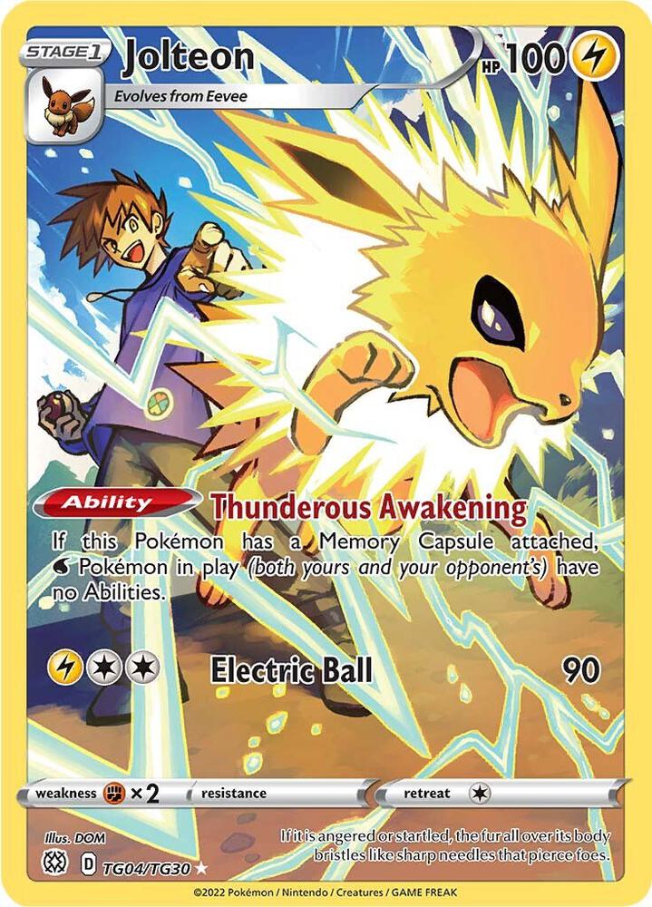 Jolteon TG04/TG30 Brilliant Stars Pokémon card