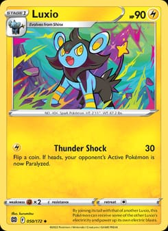 Luxio 050/172 Uncommon – Brilliant Stars Pokémon card