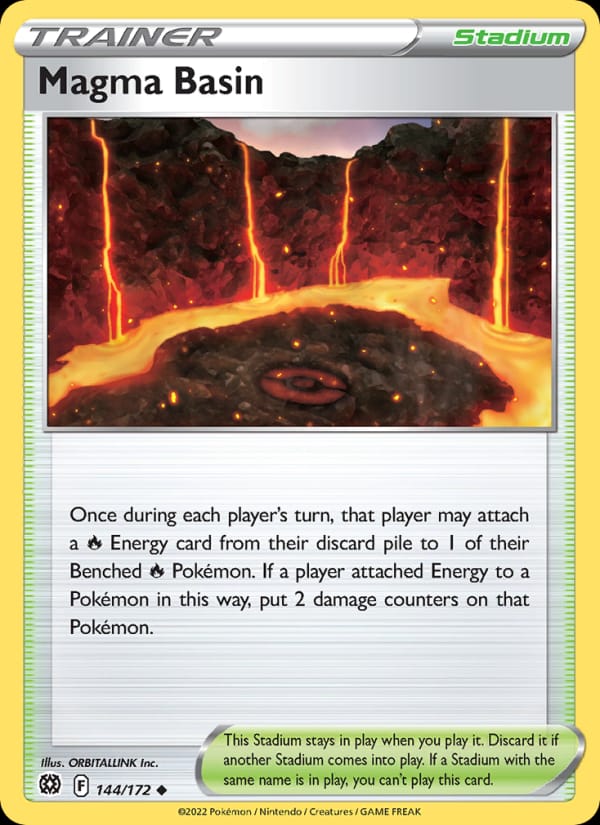 Magma Basin 144/172 Brilliant Stars Pokémon card