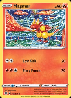 Magmar 019/172 Common – Brilliant Stars Pokémon card
